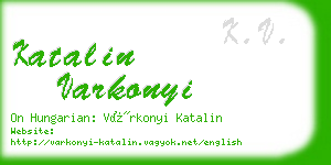 katalin varkonyi business card